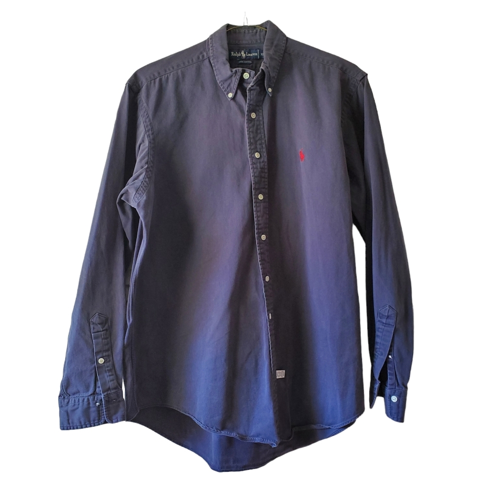 Mens Ralph Lauren Dark Blue Long Sleeve Shirt size XL